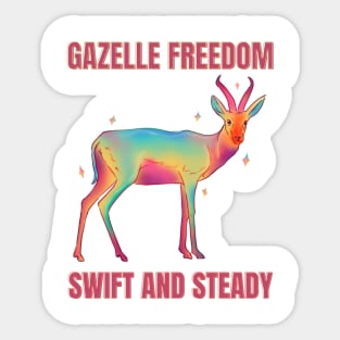 Gazelle Sticker